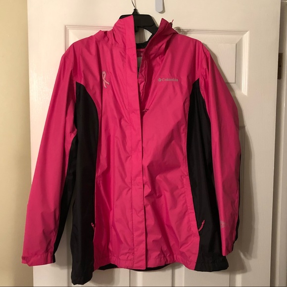 columbia breast cancer rain jacket